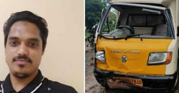 നിയന്ത്രണം വിട്ട മിനി ടെമ്പോ മറിഞ്ഞ് ഡ്രൈവർ മരിച്ചു.