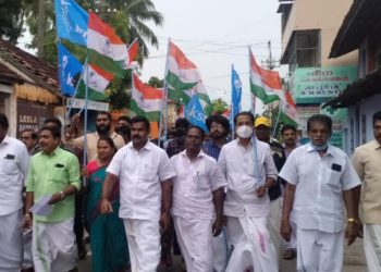 രാഹുൽഗാന്ധിയുടെ കൽപ്പറ്റ ഓഫീസ് എസ്.എഫ്.ഐ പ്രവർത്തകർ തകർത്തതിൽ പ്രതിഷേധിച്ചു