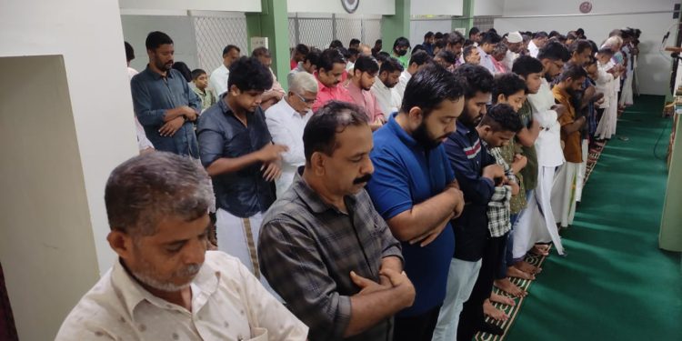 പെരുന്നാൾ നമസ്കാരം സംഘടിപ്പിച്ചു