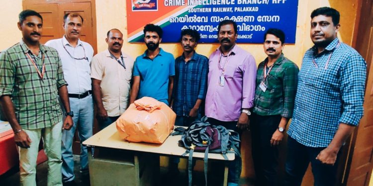 കഞ്ചാവുമായി രണ്ട് യുവാക്കൾ പിടിയിൽ.