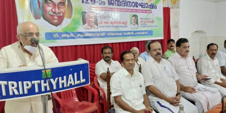 സമൂഹത്തിനു വേണ്ടി വിവാഹം വേണ്ടെന്നു വെച്ച വ്യക്തിയാണ് കാമരാജ്: മന്ത്രി കെ.കൃഷ്ണൻകുട്ടി