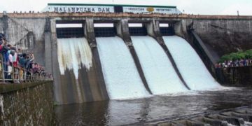 മലമ്പുഴ ഡാമിൽ  ജലനിരപ്പ് ഉയരുന്നു