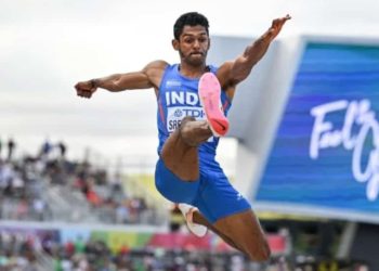 കോമൺവെൽത്ത്ലോംഗ് ജംപിൽ മലയാളി താരം പാലക്കാട്ടിൻെറ  എം ശ്രീശങ്കറിന് വെള്ളി മെഡൽ.