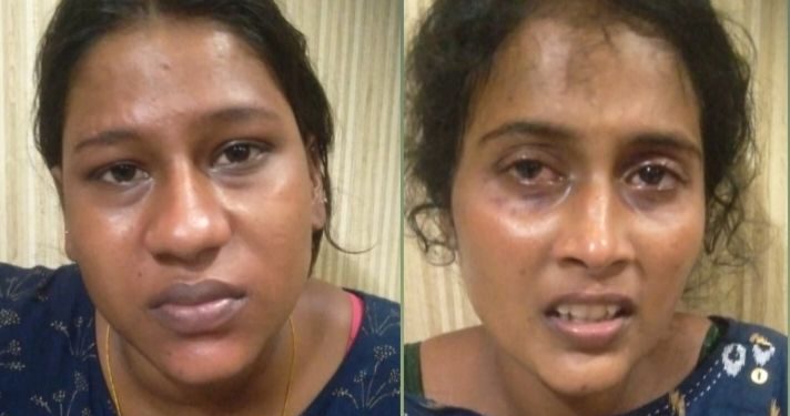 ബസ്സ് യാത്രക്കാരിയുടെ മാല മോഷ്ടിച്ചയുവതികൾ പിടിയിൽ