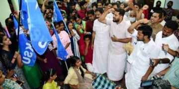 ചിറ്റൂർ കോളേജിലെ കെ. എസ്. യു സമരം ശക്തമാക്കി