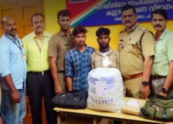 9.6 കിലോ കഞ്ചാവുമായി ഒഡിഷ സ്വദേശികൾ  ഒലവക്കോട് പിടിയിൽ