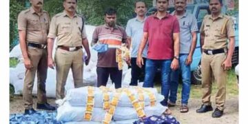 ഒറ്റപ്പാലത്ത് 70 ലക്ഷത്തിന്റെ പുകയില ഉൽപന്നങ്ങൾ പിടികൂടി