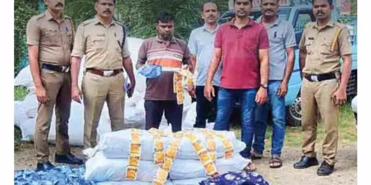 ഒറ്റപ്പാലത്ത് 70 ലക്ഷത്തിന്റെ പുകയില ഉൽപന്നങ്ങൾ പിടികൂടി