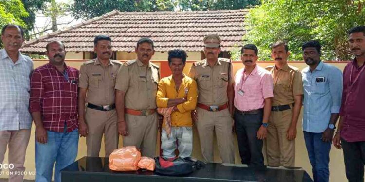 ഒറ്റപ്പാലം റെയിൽവേ സ്റ്റേഷനിൽ നിന്നും 10.4 കിലോ കഞ്ചാവു പിടി കൂടി