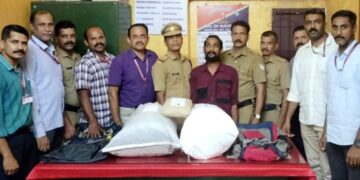 ഒലവക്കോട് റെയിൽവേ സ്റ്റേഷനിൽ 21 കിലോ കഞ്ചാവ് പിടികൂടി