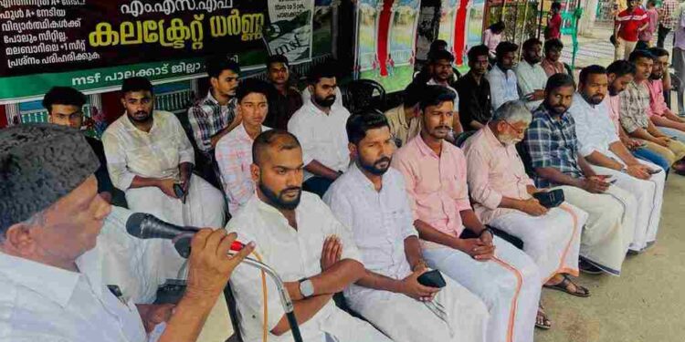 എം എസ് എഫ് കലക്ട്രേറ്റ് ധർണ്ണ നടത്തി.