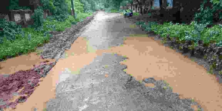 മലമ്പുഴയിലെ റോഡ് ചെളിക്കുളമായി