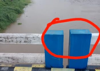 നെന്മാറ കൂടല്ലൂര്‍ പാലത്തില്‍ വിള്ളല്‍.