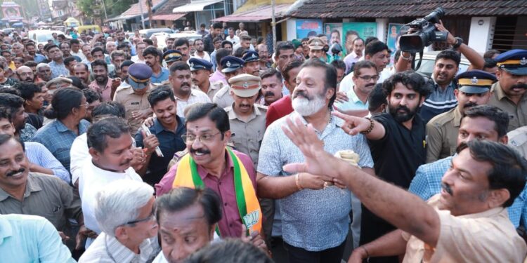 ബിജെപിയും കൃഷ്ണകുമാറും ചേർന്ന് പാലക്കാട് എടുത്തിരിക്കുമെന്ന്  സുരേഷ് ഗോപി