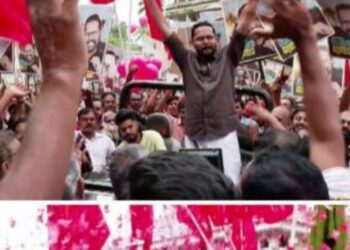 റോഡ് ഷോ ശക്തിപ്രകടനമാക്കി എല്‍ഡിഎഫ്