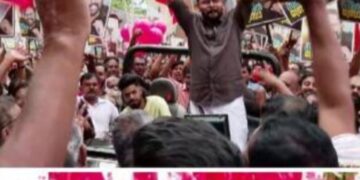 റോഡ് ഷോ ശക്തിപ്രകടനമാക്കി എല്‍ഡിഎഫ്