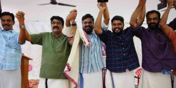 മുന്‍ യൂത്ത് കോണ്‍ഗ്രസ് നേതാവ് എ കെ ഷാനിബ് എല്‍ഡിഎഫ് വേദിയിൽ