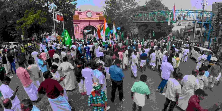 വൻമുന്നേറ്റവുമായി കോണ്ഗ്രസ് സ്ഥാനാർത്ഥി രാഹുല് മാങ്കൂട്ടത്തില്.