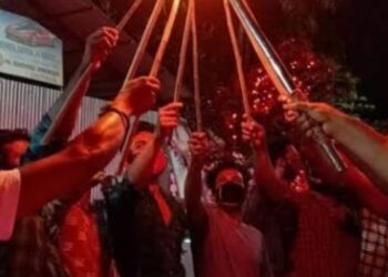 പന്തംകൊളുത്തി പ്രകടനം.