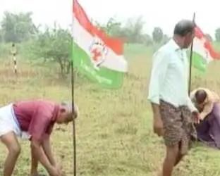 എലപ്പുള്ളിയിലെ നിർദിഷ്ട മദ്യ നിർമാണ സ്ഥലത്ത് കൊടികുത്തി