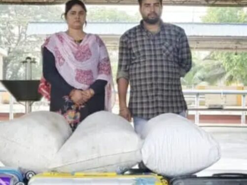 ഒലവക്കോട് റെയില്‍വേ സ്റ്റേഷനില്‍ വൻ കഞ്ചാവ് വേട്ട