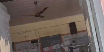 കടുക്കാംക്കുന്നം സ്കൂളിലെ സീലിംഗ് പൊട്ടിവീണു