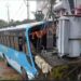 ബസ് നിയന്ത്രണം വിട്ട് ട്രാൻസ്ഫോർമറിലേക്ക് ഇടിച്ച് അപകടം, ഒഴിവായത് വൻ ദുരന്തം