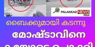 ബൈക്കുമായി കടന്ന  മോഷ്ടാവിനെ കയ്യോടെ പൊക്കി വാഹനത്തിന്റെ ഉടമ