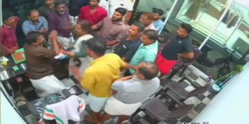 സിപിഎം നേതാക്കള്‍ വ്യാപാരിയെ കടയില്‍ കയറി മര്‍ദിച്ചതായി പരാതി