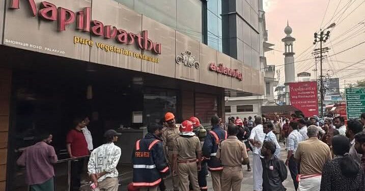 ഹോട്ടൽ കപിലവസ്തുവിൽ തീപിടുത്തം