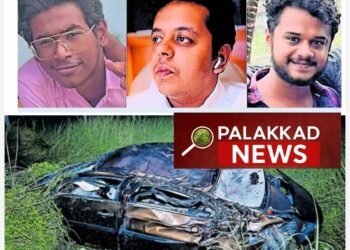 പാടത്തേക്കു മറിഞ്ഞ് 3 മരണം; അപകടത്തിൽപെട്ടത് യാത്രപോയ സുഹൃത്തുക്കൾ