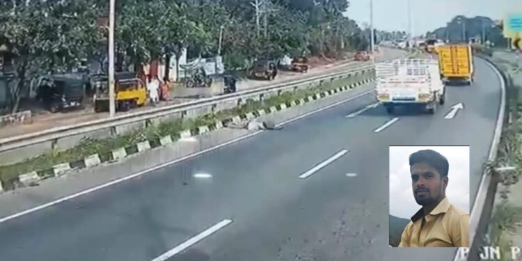 സിഗ്നൽ തെറ്റിച്ച് വന്ന പിക്കപ്പ് വാൻ ഇടിച്ച് യുവാവിന് ദാരുണാന്ത്യം