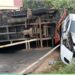ആമയൂരിൽ വാഹനാപകടം; ലോറി കാറിൽ ഇടിച്ച് മറിഞ്ഞു