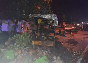 പെട്ടി ഓട്ടോറിക്ഷ കത്തി നശിച്ചു; ആരോ മനപ്പൂർവം തീ വച്ചതെന്ന് ഉടമ