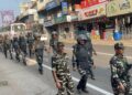 തിരഞ്ഞെടുപ്പ്: മണ്ണാർക്കാട് കേന്ദ്രസേനയുടെ റൂട്ട് മാർച്ച് സംഘടിപ്പിച്ചു