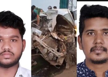 കോയമ്പത്തൂരിലുണ്ടായ വാഹനാപകടത്തില്‍  മൂന്ന് പേർ മരിച്ചു.