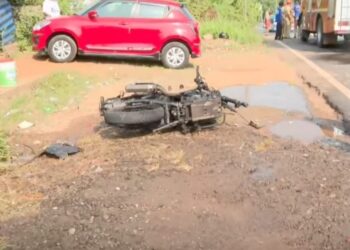 കോങ്ങാട്: കാറും ബൈക്കും കൂട്ടിയിടിച്ച് അപകടം; രണ്ട് യുവാക്കൾക്ക് ഗുരുതര പരിക്ക്