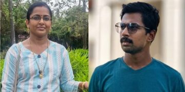 കാർ പഞ്ചറായതിനിടെ ലോറി ഇടിച്ച്  പട്ടാമ്പി സ്വദേശികളായ സഹോദരങ്ങൾ മരിച്ചു